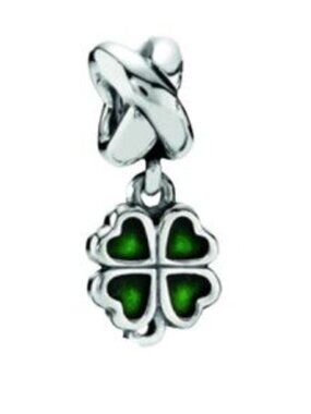 Authentic Pandora Four-Leaf Clover Dangle Charm - Retired - NWOT